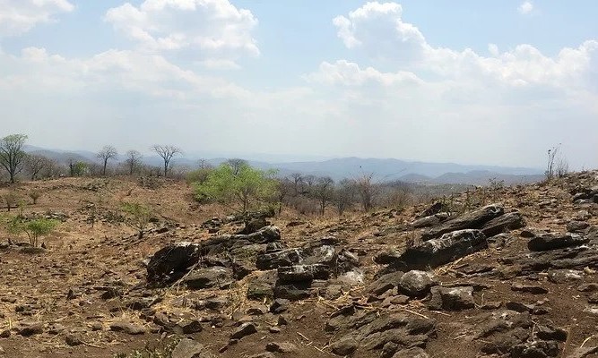 Panoramic view of Rocky Hills Around Siavonga